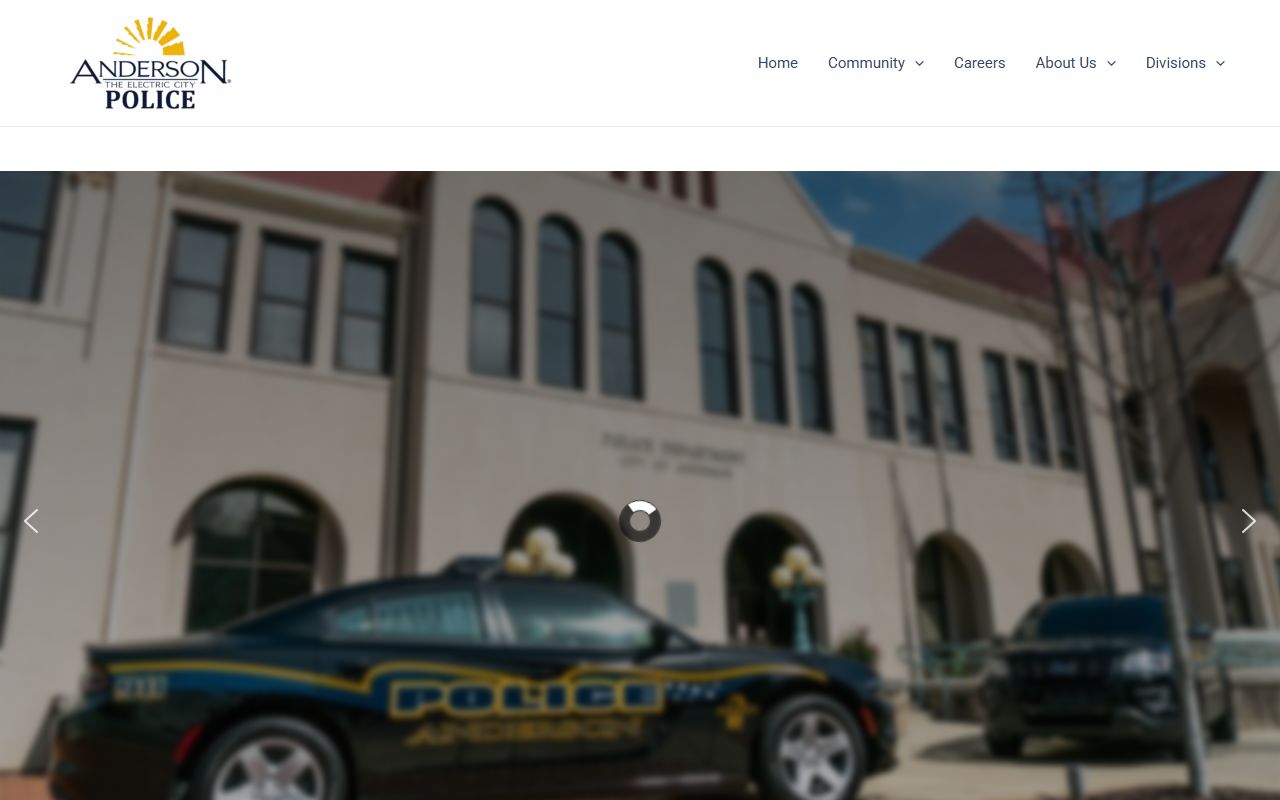 Anderson Police Department official website for booking release and arrest information