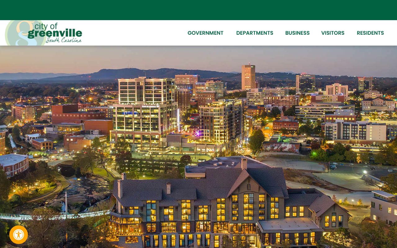 City of Greenville official website for public records and city services