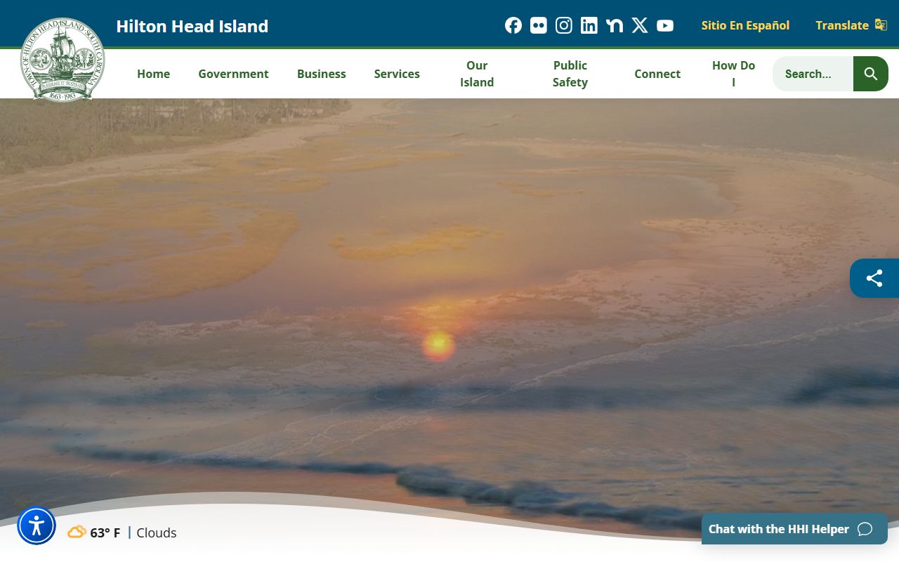 Hilton Head Island resource page for public records and booking release requests
