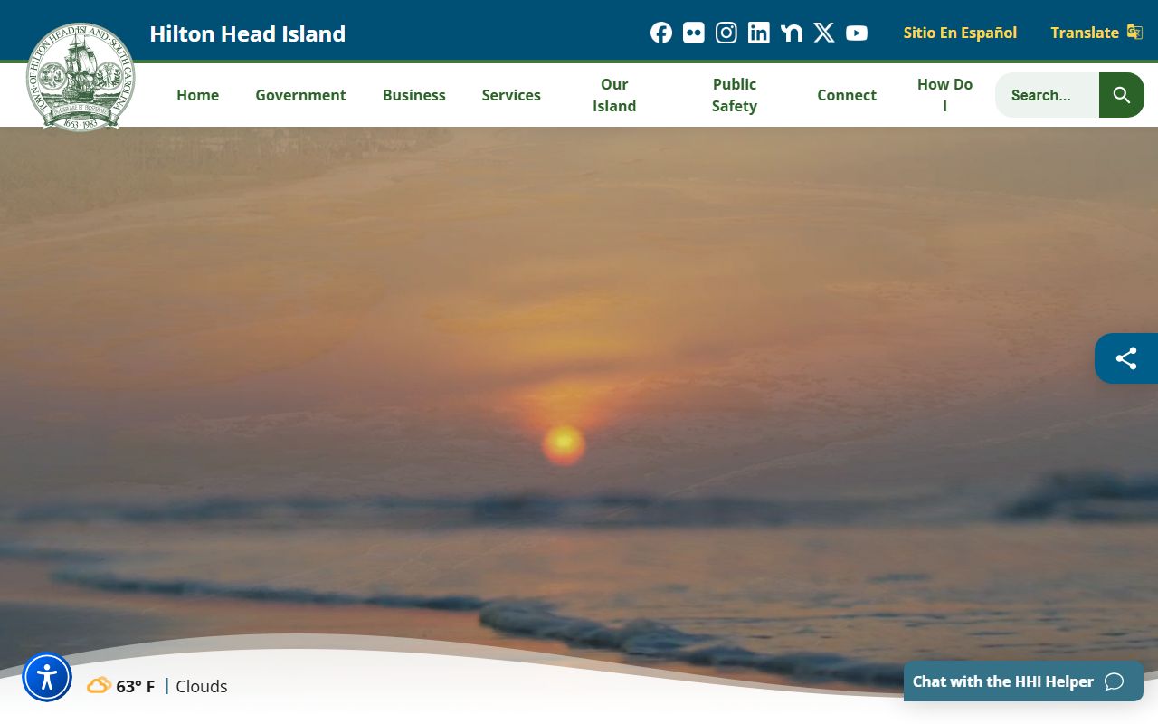Town of Hilton Head Island official website for police services and records