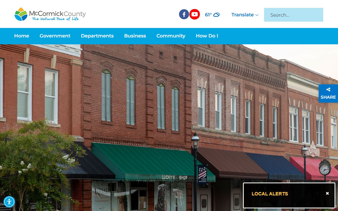 McCormick County website for booking releases and public records