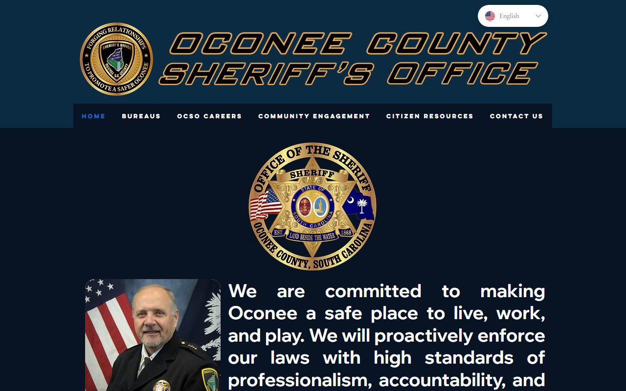 Oconee County Sheriff's Office website for booking releases